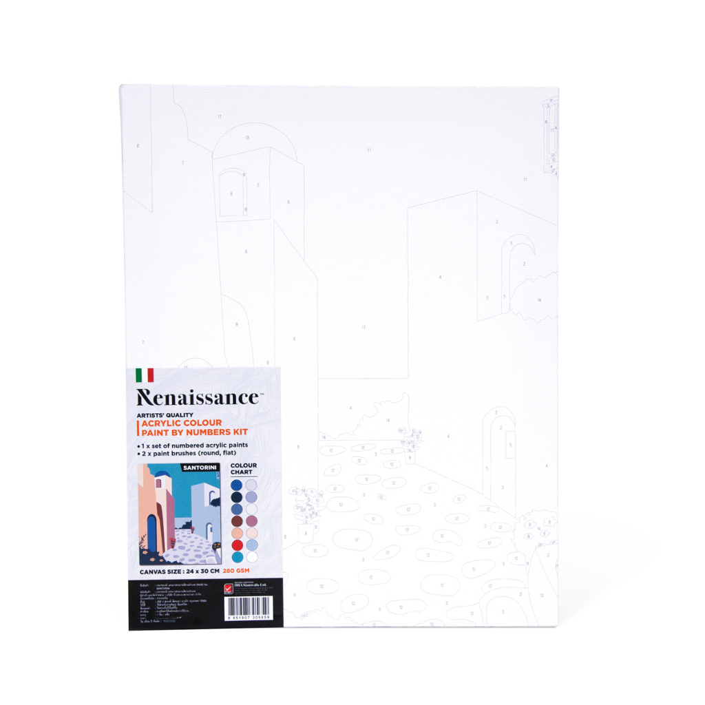 ชุดแคนวาส ระบายสีตามตัวเลข Renaissance Paint by Number Kit