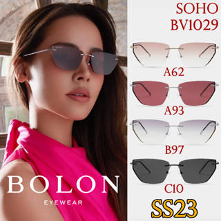 SS23 BOLON แว่นกันแดด รุ่น SOHO BV1029 A62 A93 B97 C10 เลนส์ Nylon [B-Titanium] แว่นของญาญ่า แว่นของเจเจ โบลอน กันแดด