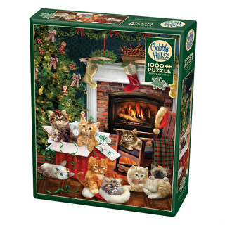 จิ๊กซอว์ Cobble Hill - Christmas Kittens  1000 piece (ของแท้ มีสินค้าพร้อมส่ง)