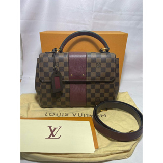 💖💖Louis Vuitton Bond Street Damier MM ❤️❤️ สี Burgundy สภาพดี อุปกรณ์ครบ มีใบเสร็จ (สีนิยม)