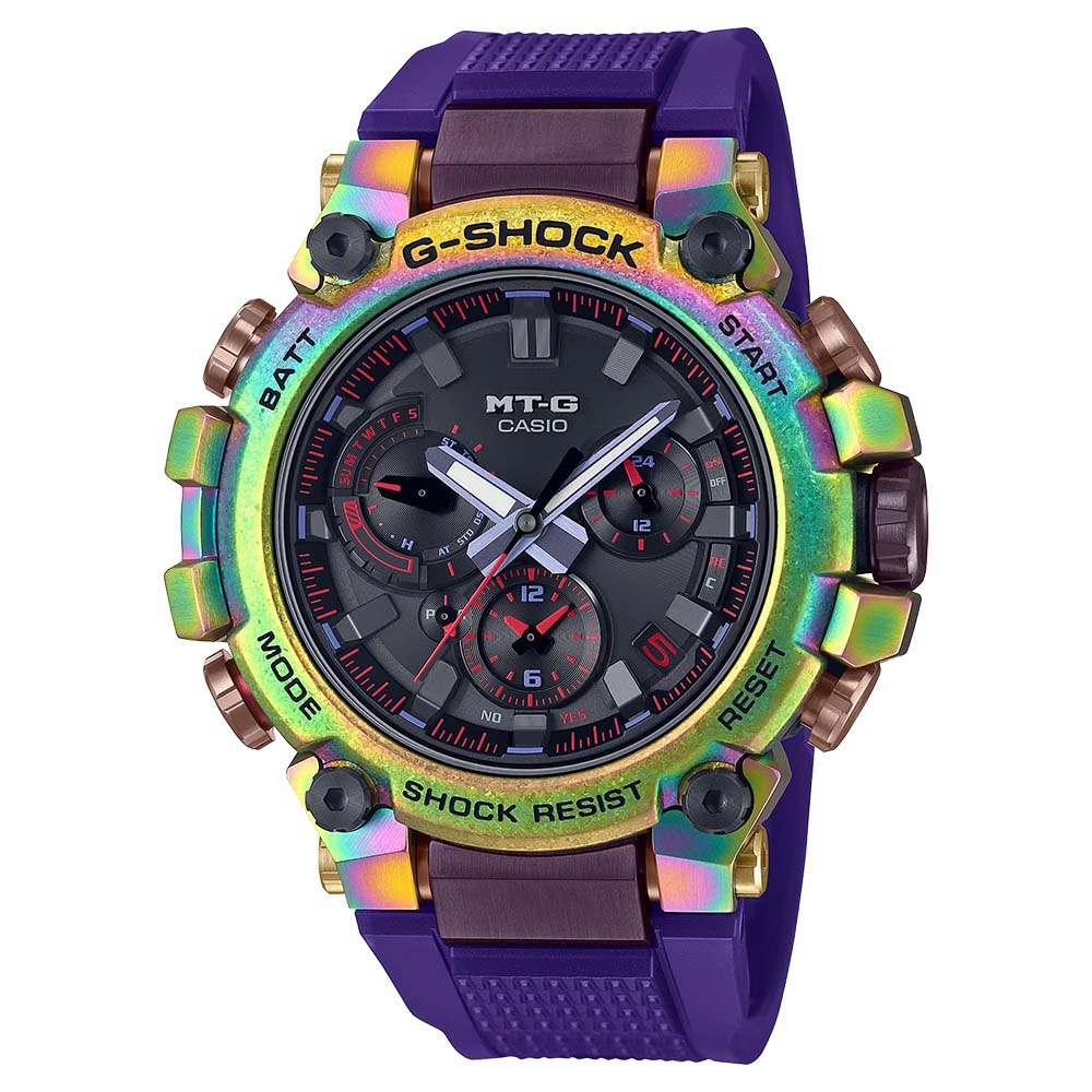 Casio G-Shock นาฬิกาข้อมือผู้ชาย สายเรซิน รุ่น MTG-B3000,MTG-B3000PRB,MTG-B3000PRB-1A