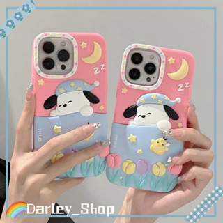 เคสไอโฟน iphone 11 14 Pro Max ins ทิวลิป การ์ตูน ลูกสุนัขนอนหลับ  เคสซิลิโคนนิ่ม iphone 12 13 Pro Case for iPhone