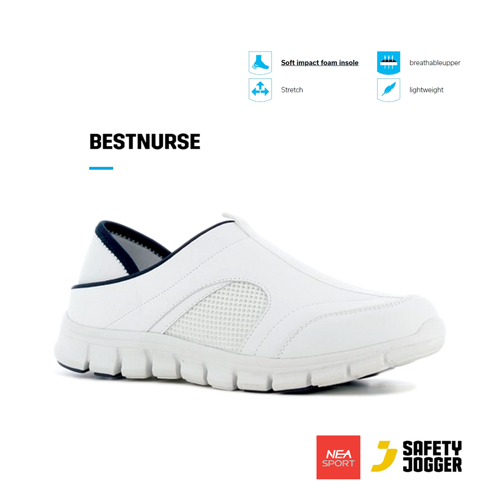 [ลด30% เก็บโค้ด 2509FASHDD] SAFETY JOGGER - Best Nurse รองเท้าพยาบาล ทรงสวม กันลื่น รองเท้าเอนกประสง