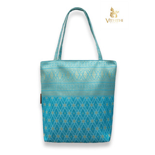 กระเป๋าผ้าไหมไทย Thai Silk Tote Bags (Thai Silk รหัส 132)