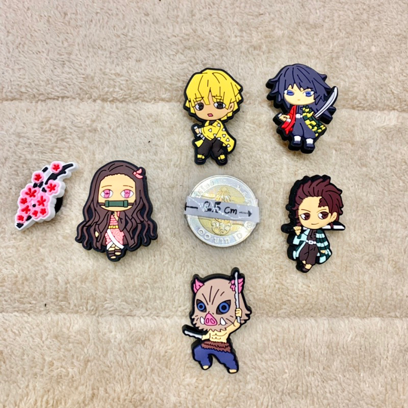 JBCT 👠🌈ตัวติดรองเท้ามีรู crocs LiteRide" ดาบพิฆาตอสูร🌀🌈 ShoeCharm crocs LiteRide“ Demon Slayer: Kimetsu no Yaiba “ Anime