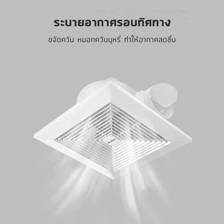 Exhaust fan พัดลมดูดอากาศ 220V พัดลมระบายอากาศ พัดลมดูดอากาศติดเพดาน เงียบปริมาณลมขนาดใหญ่ 8 "/9/10"/12"นิ้ว