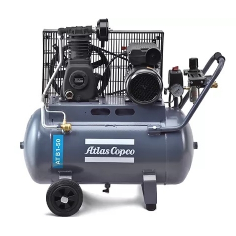 ปั๊มลมลูกสูบแอตลาส คอปโก้ Atlas Copco รุ่น ATB 1-50 ขนาด 1.5 แรงม้า ไฟฟ้า 220V ของแท้ 100%