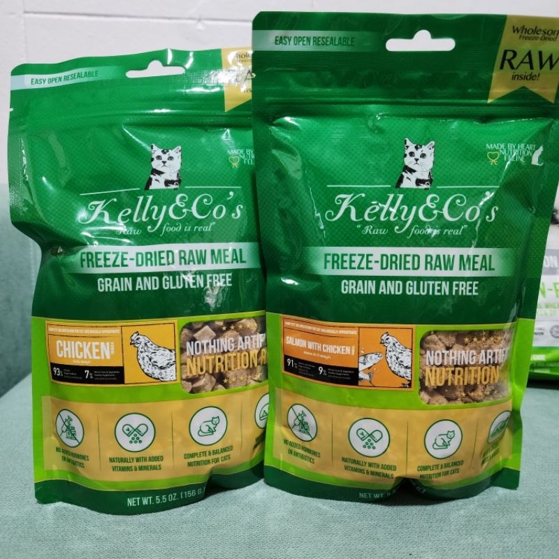 kelly&Co ฟรีชดราย ไก่ สำหรับแมวสูตรฟอมูล่า เป็นอาหารหลักได้
