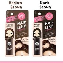 Cathy Doll Hair Line Cushion 2g. เคที่ดอลล์ แฮร์ไลน์คูชั่น เติมร่องผม หน้าผากเถิก ปิดเหม่ง ปิดผมบาง