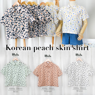 🌸Korean peach skin Shirt🌸 รุ่นนี้ผ้ายับยาก ไม่ต้องรีด