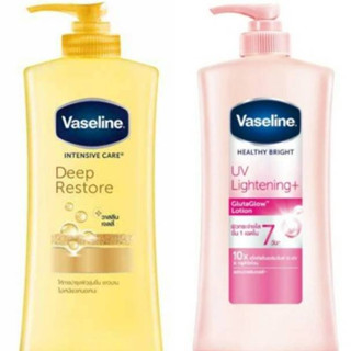 โลชั่น Vaseline Intensive Care Deep Restore / UV Extra Brightening ขนาด 500 / 570 ml.