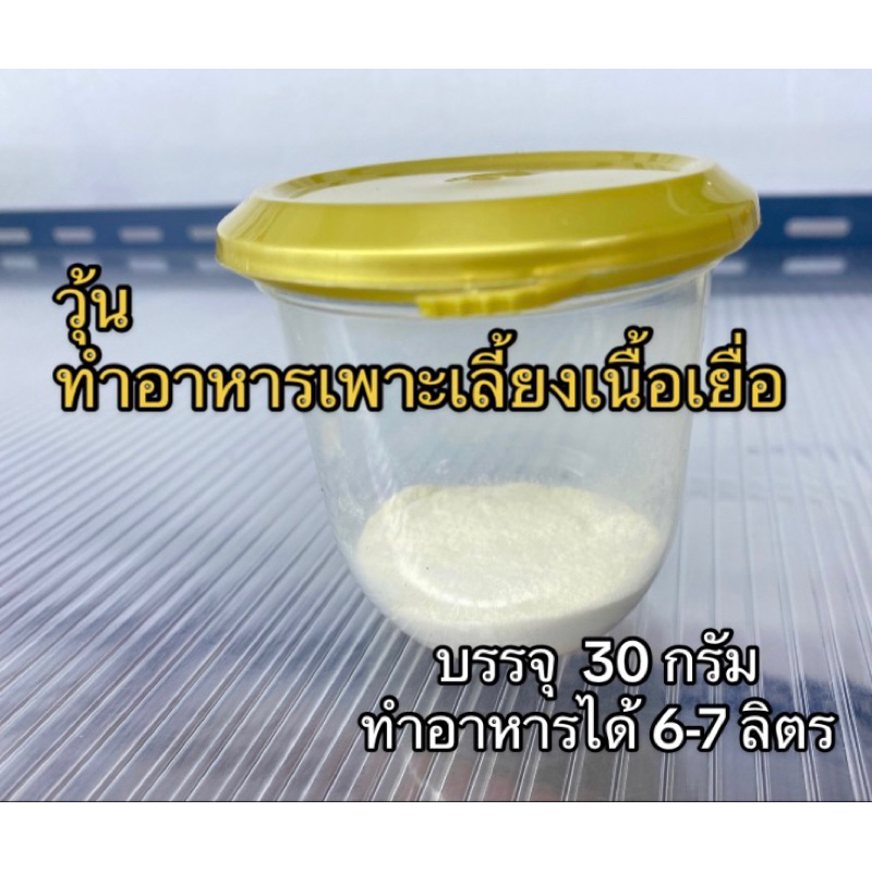วุ้น สำหรับทำอาหารเพาะเลี้ยงเนื้อเยื่อ (30 กรัม) ทำอาหารได้ 6-7 ลิตร