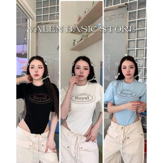 VALEN BASIC STORE 🩵🖤💛บอดี้สูทลาย royal