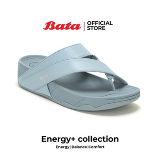 *Best Seller* Bata Energy+ รองเท้าเพื่อสุขภาพ รองเท้าแตะลำลองแฟชั่นใส่สบาย รองเท้าฮิต ของขวัญวันแม่ สำหรับผู้หญิง สีฟ้า รหัส 5719145