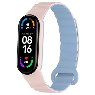 All-in-One สายนาฬิกา Mi Band 7 6 5 4 3 สายนาฬิกาซิลิโคนแม่เหล็ก