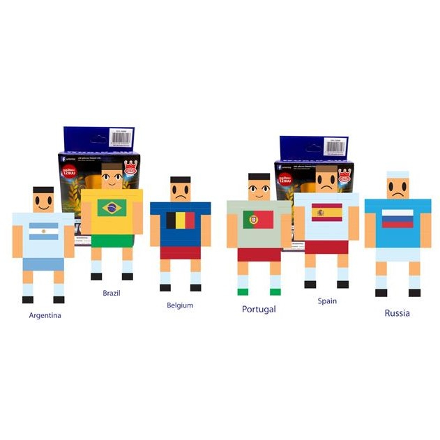 Microman : ตัวต่อ 3 มิติ เวิล์ดคัพ (เซ็ท 6 ชิ้น) ราคาพิเศษ 189 บาท LD-501A - LD-501B