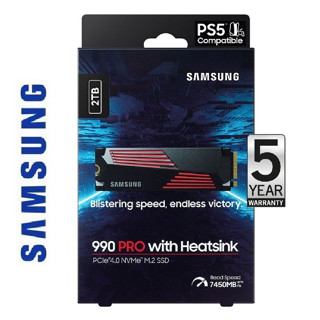 Samsung 2TB 990 PRO M.2 NVMe SSD with Heatsink