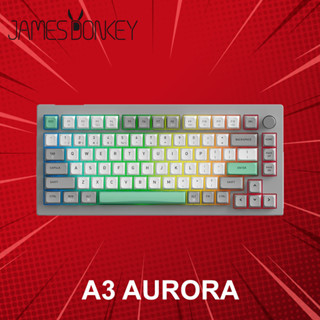 คีย์บอร์ดไร้สาย James Donkey A3 Aurora (ภาษาอังกฤษ) ประกันศูนย์ 3 เดือน