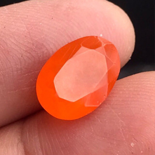 2.15ct พลอยโอปอลไฟ เม็กซิโก Oval Natural Orange Fire Opal, Mexico