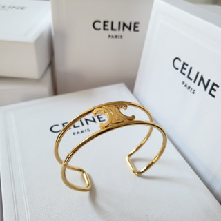 กำไลข้อมือ แบรนด์ Celine รุ่น Triomphe Chain Link Armlet