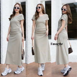 🌈🌿🌺🌼🌸🤎🧡🇰🇷 Cotton Twist Bodycon Maxi Dress