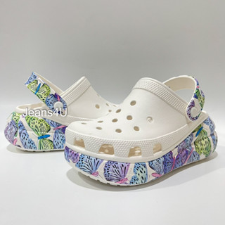 รองเทา Crocs classic butterfly crush รองเท้าผู้หญิง ส้นสูง สวย นิ่ม ใส่สบ่าย