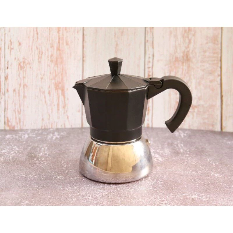 Moka Pot หม้อต้มกาแฟสด รุ่นไฮบริด หม้อ+ใส่กาแฟสแตนเลส xลอดภัย ทน ใช้กับเตาแม่เหล็กไฟฟ้า(Mag. Stove)ได้ thumbnail 9