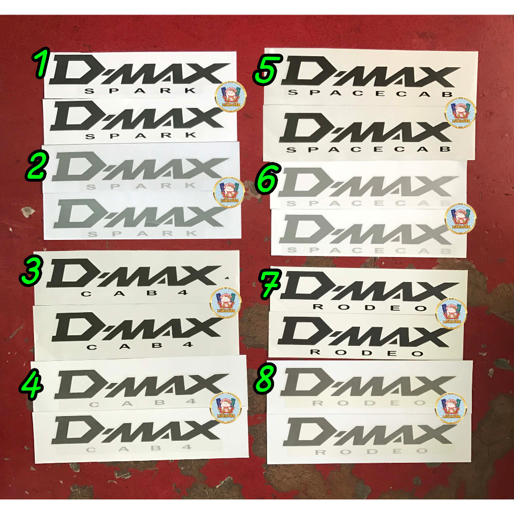สติ๊กเกอร์ ดีแมกซ์ isuzu dmax D-MAX ปี 2002-2006