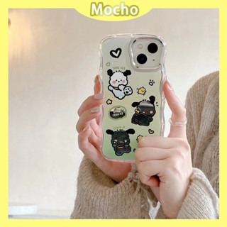 💕พร้อมส่ง💕iPhone 14 13 12 11 Pro Max เคส for เคสไอโฟน11 น่ารัก บางเบาพกพาง่าย การ์ตูน กระจกเงา เรียบง่าย ลูกสุนัข Case