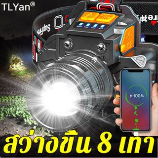 TiangLangYan LEDไฟฉายคาดหัว, กำลังสูง10W,ไส้ตะเกียง L9,สามารถปรับโฟกัสได,สว่างขึ้น 8 เท่า,ไฟฉายคาดหัวแท้,ไฟฉายแรงสูง