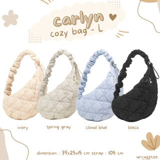 (พร้อมส่ง ของแท้ 100%) Carlyn cozy bag L ขนาดใหญ่ขึ้นค่า จุๆ กันไปเล้ย 🐬🪄