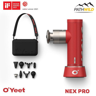 เครื่องนวดกล้ามเนื้อ OYEET NEX PRO MASSAGE GUN / RED ขนาดเล็ก พกพาได้ง่าย ช่วยฟื้นฟูกล้ามเนื้อจากอาการเมื่อยล้า