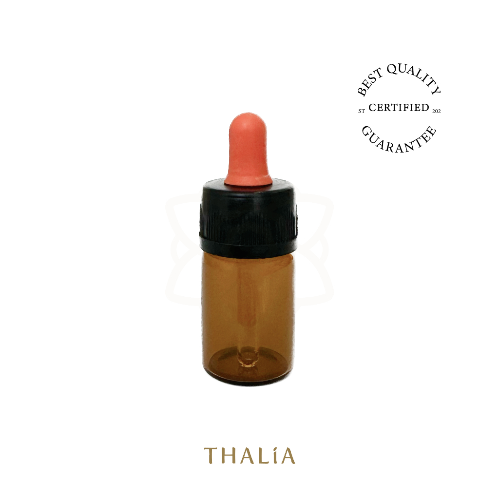 ขวดแก้วหยดสารสีชา 5A (5ml.)