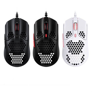 MOUSE HYPERX PULSEFIRE HASTE WHITE&amp;BLACKRED รัปประกัน 2 ปี