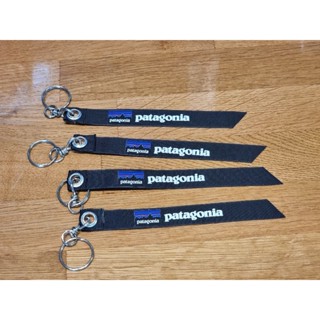 พวงกุญแจริบบิ้นผ้า Patagonia พวงกุญแจกระเป๋า key chain สกรีนวัสดุ ผ้าไนล่อนสกรีนลาย 2 ด้าน