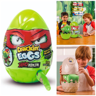 Crackin’ Eggs Jurassic Friends Dino T-Rex Ninja w/ Grumble &amp; Roar Sound LARGE EGG