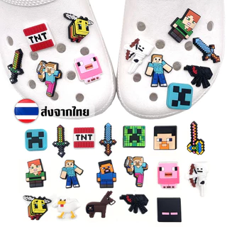 ตัวติดรองเท้า Pvc ตัวการ์ตูน สำหรับตกแต่ง Diy รองเท้าหัวโต ติดง่าย น่ารัก