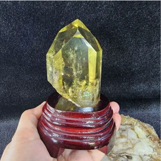 แท่งหินซินริน ผลึกหินซิตริน ซิทริน (Citrine)***มี Rainbow ประกายรุ้ง สูง 13 ซม.หน้ากว้าง 6.5 ซม. 5 ซม.น้ำหนัก 353.5 g.