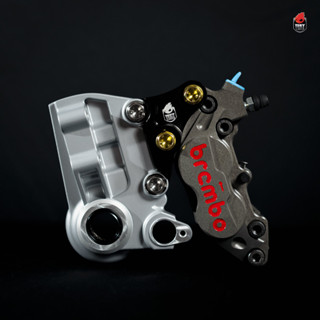 จับปั๊ม ขาจับปั๊ม​ อแดปเตอร์ Tony Scooter เบรคหน้า Brembo 4Pot จาน​ 220mm Vespa GTS/ GTV