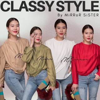 MiRRoRSiSTER’s Odyssie BLoUSE #20115.6 เสื้อไปงาน เสื้อทรงสวย เสื้อใส่แล้วดูแพง เสื้อแขนยาวแฟชั่น