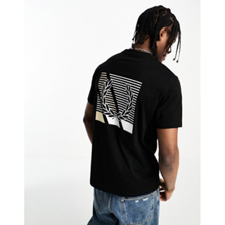 Fred Perry Glitched Laurel Wreath T-Shirt in Black