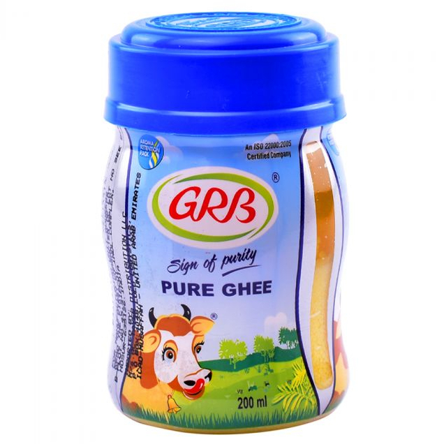 เนยใสนมวัว 100% GRB Pure Cow Ghee 830/400/200ml