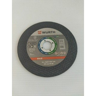 wurth ใบตัดบาง/ใบตัดสเตนเลสขนาด 4" ใบตัดขนาด105x1.0x16.00mm4"X1/24"X5/8