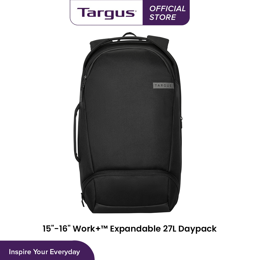 กระเป๋าเป้ใส่โน๊ตบุ๊คสำหรับขนาด 15-16 นิ้ว Targus  Work+™ Expandable 27L Daypack [TBB610GL]