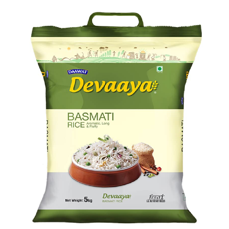Daawat Everyday Gold Basmati Rice 5kg Naturally Aged, Rich Aroma,Perfect Fit for Everyday Consumption Basmati Rice