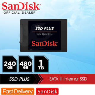 [ท้องถิ่นไทย]2022ระเบิด!!ใหม่เอี่ยม SSD(เอสเอสดี) 120GB 240GB 480GB 1TB Sandisk Ultra SATA III 2.5”ประกัน 3 ปี