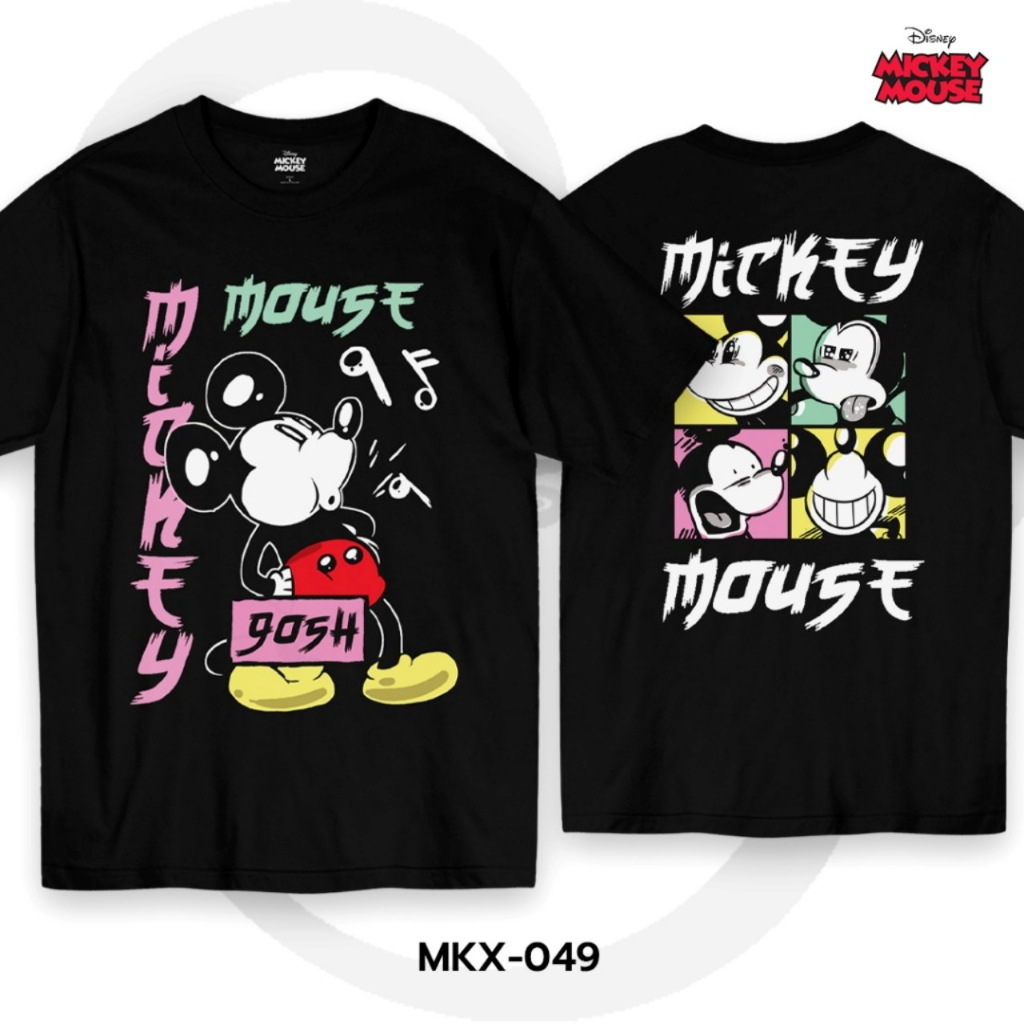 Power 7 Shop เสื้อยืดการ์ตูน มิกกี้เมาส์ ลิขสิทธ์แท้ DISNEY (MKX-049)