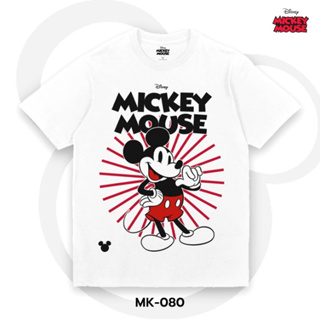 Power 7 Shop เสื้อยืดการ์ตูน มิกกี้เมาส์ ลิขสิทธ์แท้ DISNEY (MK-080)