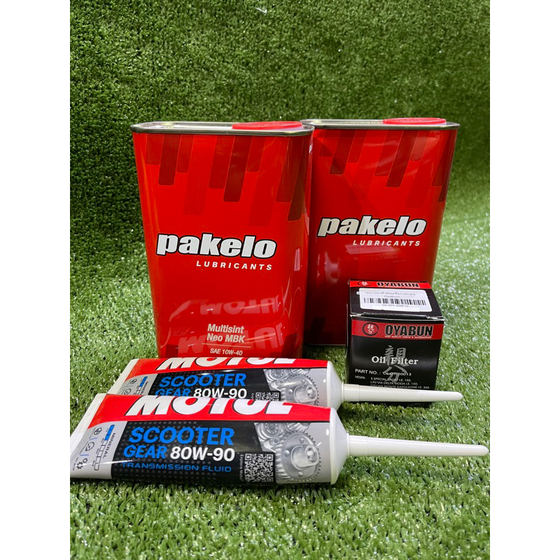 ชุดเปลี่ยนถ่ายน้ำมันเครื่อง Pakelo ขั้นพื้นฐาน สำหรับNew Vespa ทุกรุ่น