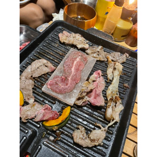 LOGOS BBQ Himalayan rock salt plate แผ่นหินเกลือหิมาลายันธรรมชาติสำหรับรองย่าง